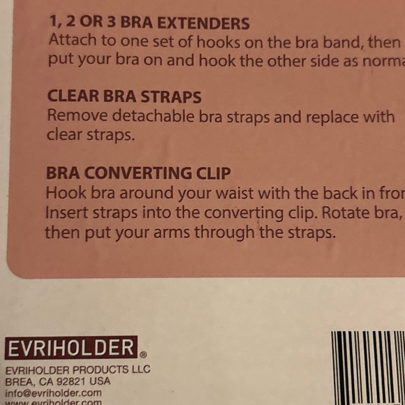 Sheer Simplicity Bra Extending Kit 7pc Black Extension, Convertible Clip Straps - Picture 8 of 16